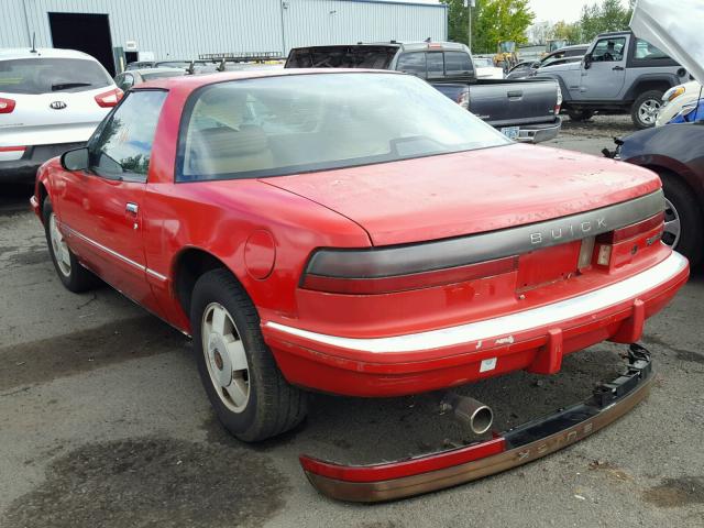 1G4EC11C6JB900995 - 1988 BUICK REATTA RED photo 3