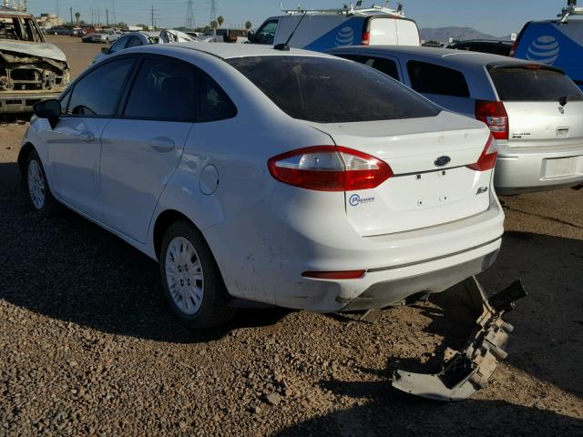 3FADP4AJ9EM166295 - 2014 FORD FIESTA S WHITE photo 3