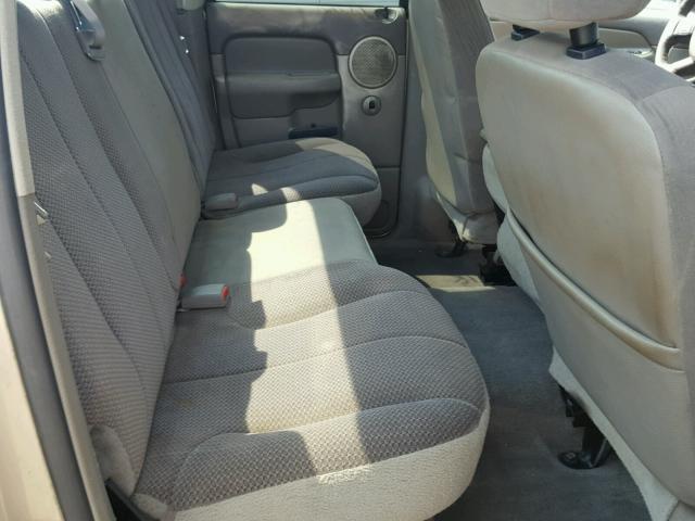 3D7KA28CX4G130360 - 2004 DODGE RAM 2500 S GOLD photo 6