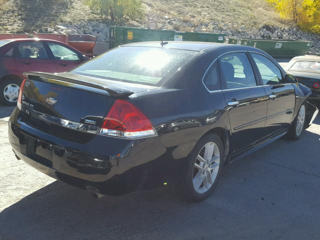 2G1WC5EM4B1187348 - 2011 CHEVROLET IMPALA LTZ BLACK photo 4