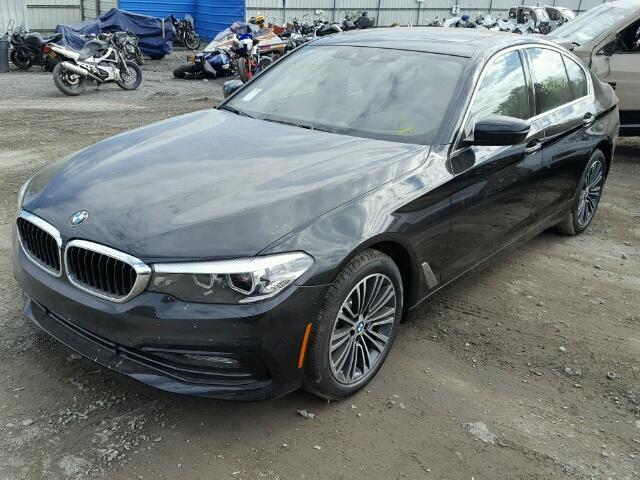 WBAJA5C5XJWA35570 - 2018 BMW 530 BLACK photo 2