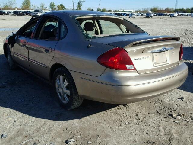 1FAFP56UX3G125831 - 2003 FORD TAURUS SEL GOLD photo 3