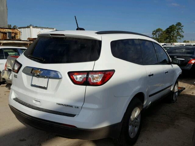 1GNKRFKDXGJ148489 - 2016 CHEVROLET TRAVERSE L WHITE photo 4