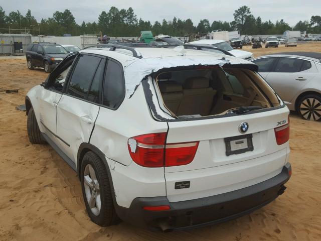 5UXFE43549L270014 - 2009 BMW X5 XDRIVE3 WHITE photo 3