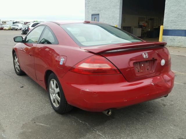 1HGCM826X5A004691 - 2005 HONDA ACCORD RED photo 3