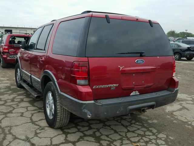 1FMEU15W04LB17154 - 2004 FORD EXPEDITION MAROON photo 3