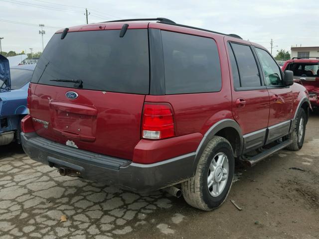 1FMEU15W04LB17154 - 2004 FORD EXPEDITION MAROON photo 4