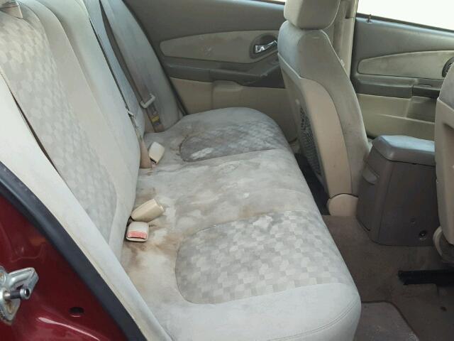 1G1ZT52825F234412 - 2005 CHEVROLET MALIBU LS Tünd qırmızı foto 6