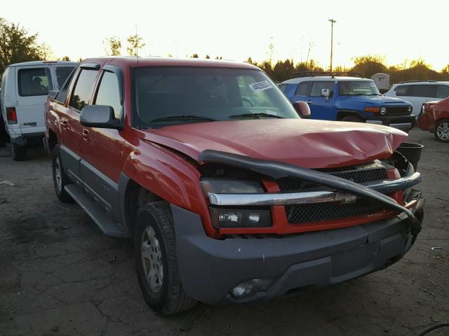 3GNEC13TX2G329061 - 2002 CHEVROLET AVALANCHE RED photo 1