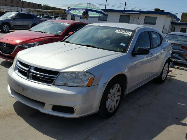 1B3BD4FB3BN540303 - 2011 DODGE AVENGER EX SILVER photo 2