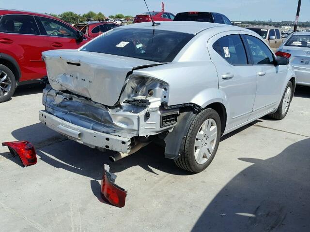 1B3BD4FB3BN540303 - 2011 DODGE AVENGER EX SILVER photo 4