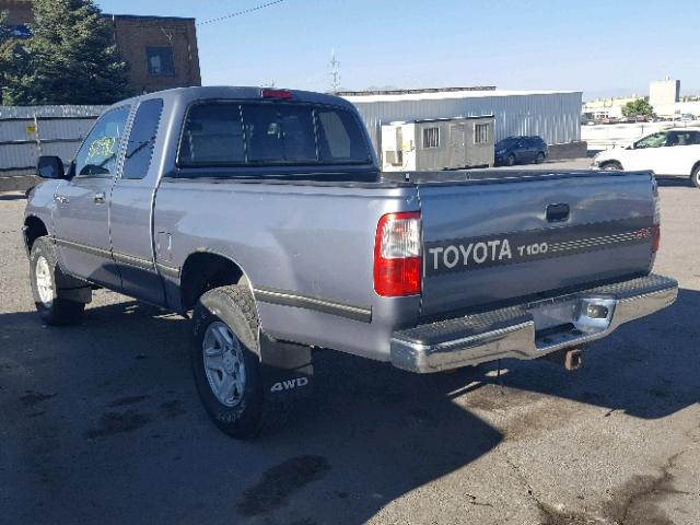 JT4UN24D1W0051608 - 1998 TOYOTA T100 XTRAC GRAY photo 3