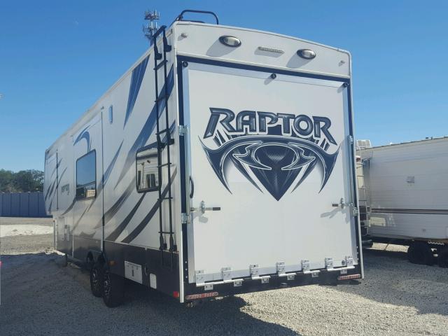 4YDF2972XDR801436 - 2013 KEYP RAPTOR WHITE photo 3