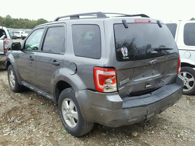 1FMCU9D7XCKB25962 - 2012 FORD ESCAPE XLT GRAY photo 3