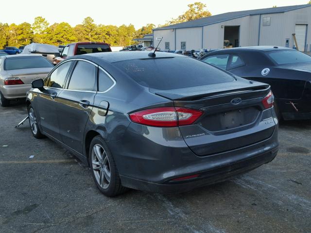 3FA6P0RU4FR149005 - 2015 FORD FUSION TIT GRAY photo 3