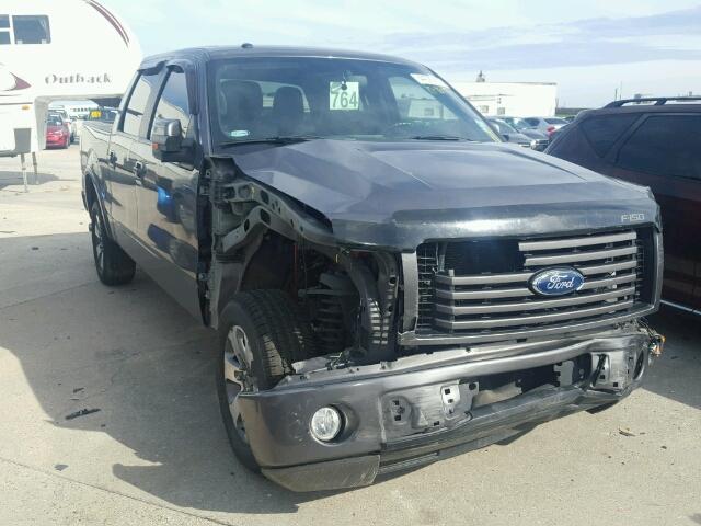 1FTEW1C85AKE53676 - 2010 FORD F150 GRAY photo 1