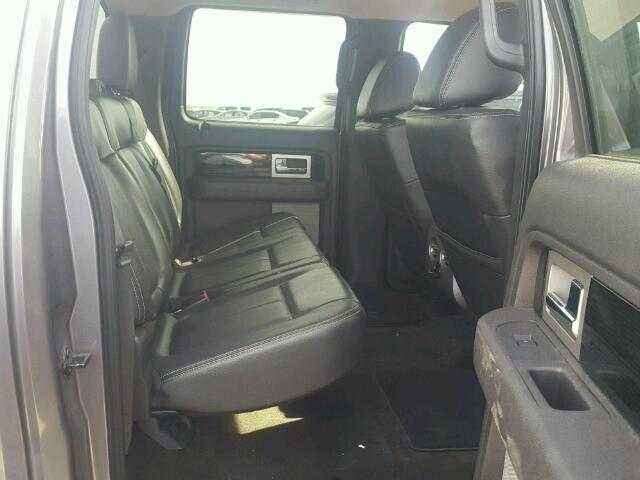 1FTEW1C85AKE53676 - 2010 FORD F150 GRAY photo 6