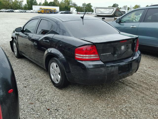 1B3LC46K28N127028 - 2008 DODGE AVENGER BLACK photo 3