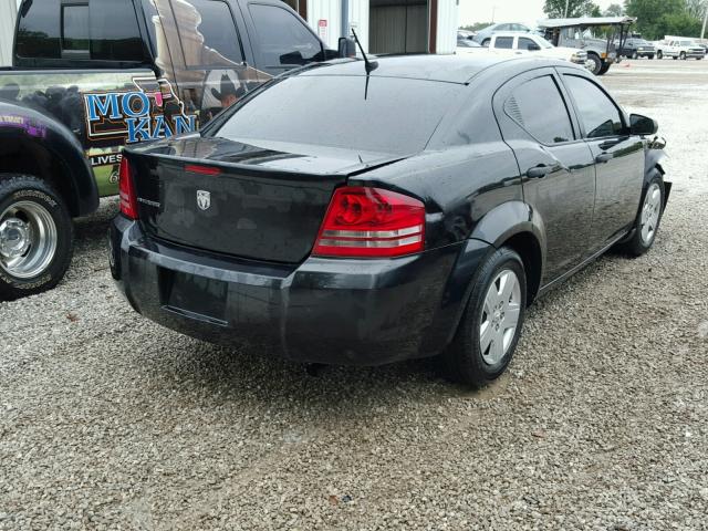 1B3LC46K28N127028 - 2008 DODGE AVENGER BLACK photo 4