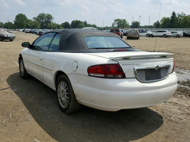 1C3EL55R24N384457 - 2004 CHRYSLER SEBRING LX WHITE photo 3