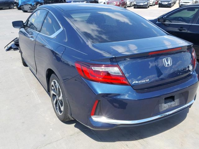 1HGCT1B31HA005362 - 2017 HONDA ACCORD LX- BLUE photo 3