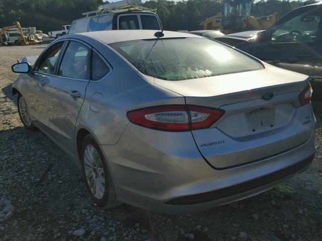 3FA6P0LU8FR301165 - 2015 FORD FUSION SE SILVER photo 3