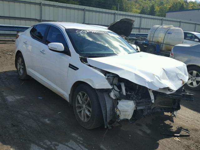 5XXGM4A78DG179219 - 2013 KIA OPTIMA LX WHITE photo 1