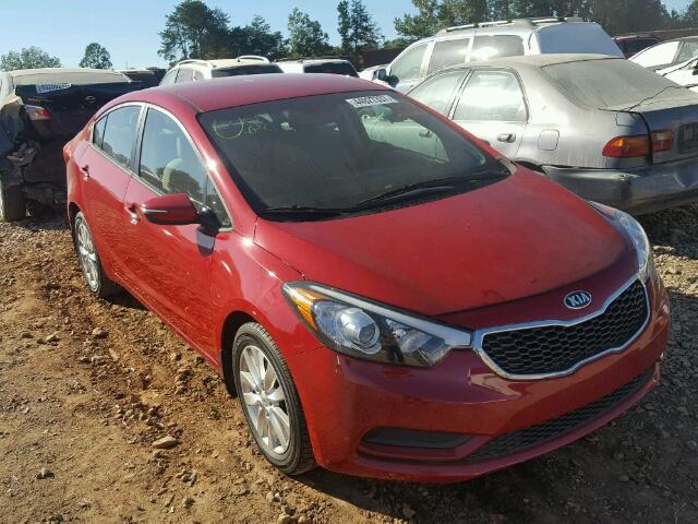 KNAFX4A66E5211503 - 2014 KIA FORTE LX RED photo 1