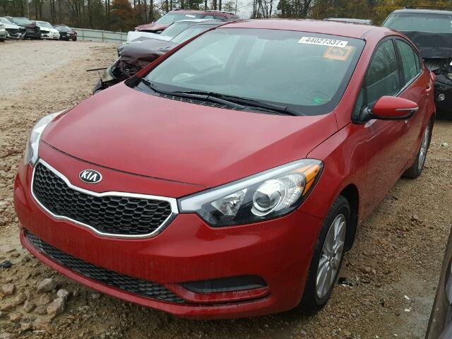 KNAFX4A66E5211503 - 2014 KIA FORTE LX RED photo 2