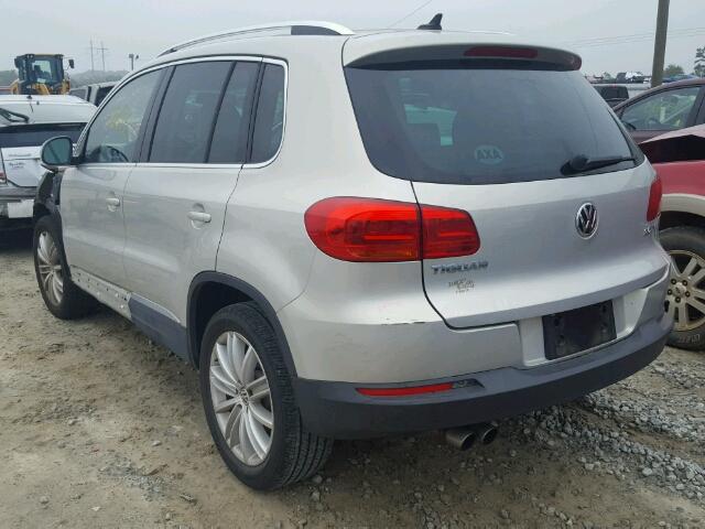 WVGAV3AX0DW590508 - 2013 VOLKSWAGEN TIGUAN SILVER photo 3