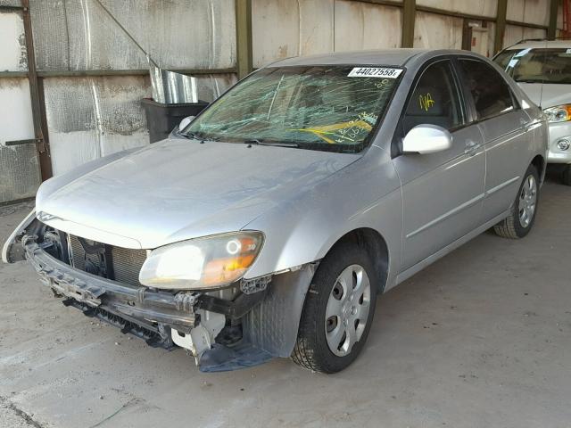 KNAFE222195663533 - 2009 KIA SPECTRA EX SILVER photo 2