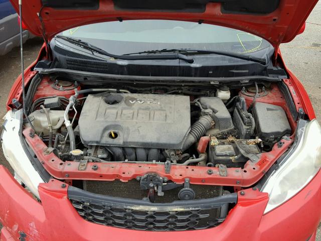 2T1KU40E99C182106 - 2009 TOYOTA COROLLA MA RED photo 7