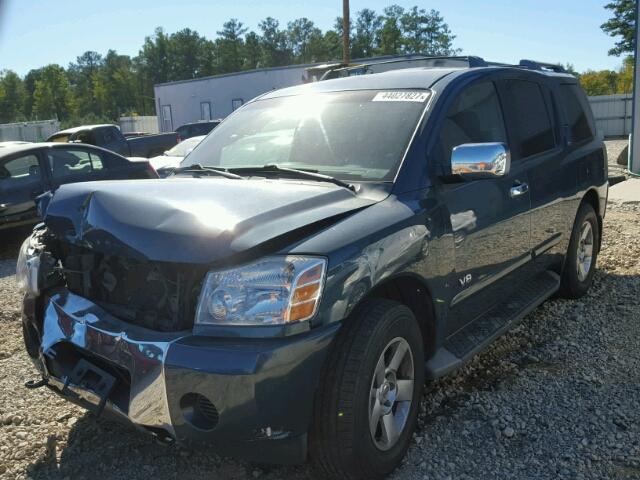 5N1BA08C07N714322 - 2007 NISSAN ARMADA SE GREEN photo 2