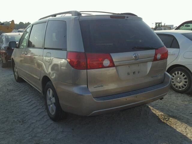 5TDZA22C26S406343 - 2006 TOYOTA SIENNA XLE BEIGE photo 3