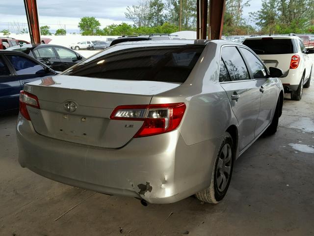 4T1BF1FK4CU056375 - 2012 TOYOTA CAMRY BASE SILVER photo 4