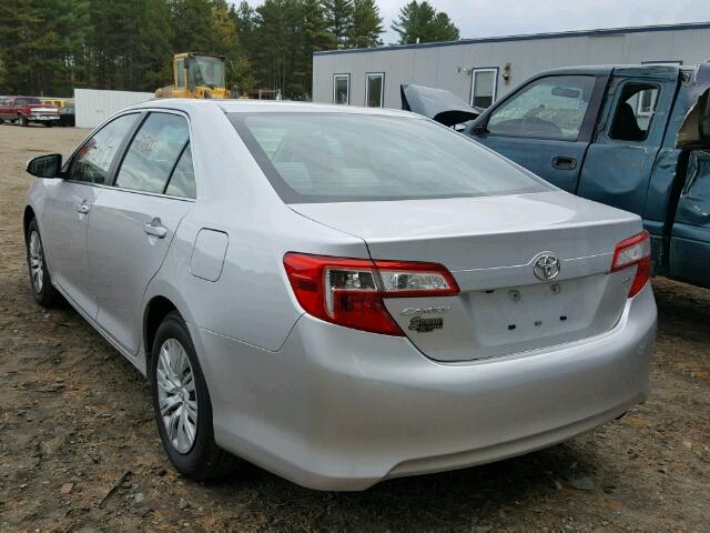 4T4BF1FK3ER426255 - 2014 TOYOTA CAMRY L SILVER photo 3