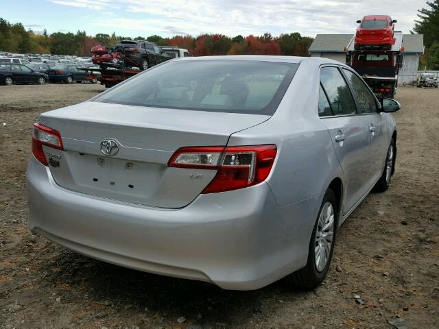 4T4BF1FK3ER426255 - 2014 TOYOTA CAMRY L SILVER photo 4