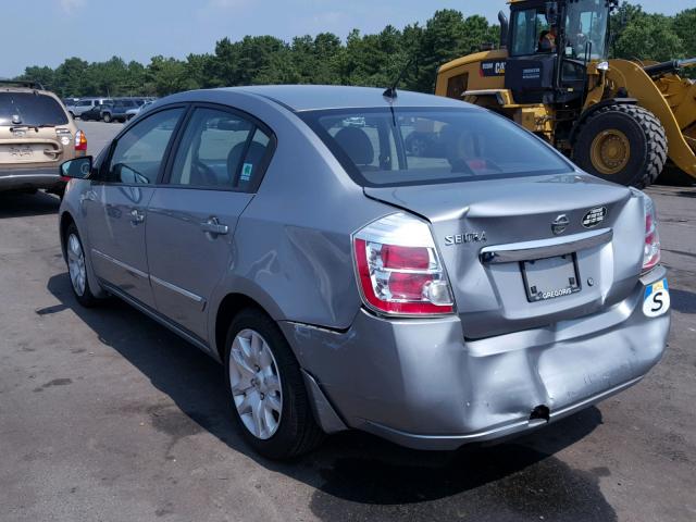 3N1AB6AP4AL646422 - 2010 NISSAN SENTRA 2.0 GRAY photo 3