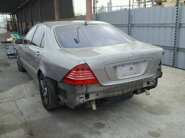 WDBNG70J14A421677 - 2004 MERCEDES-BENZ S 430 SILVER photo 3