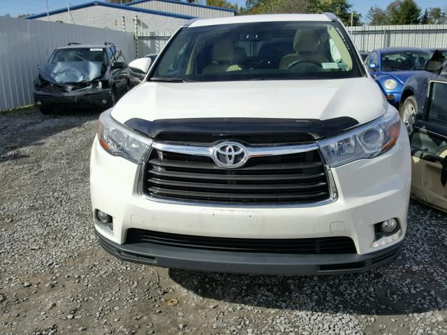 5TDDKRFH4FS183261 - 2015 TOYOTA HIGHLANDER WHITE photo 9