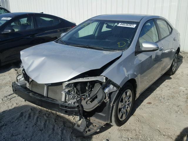 2T1BURHE1EC170057 - 2014 TOYOTA COROLLA L SILVER photo 2