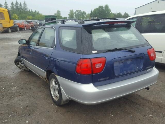 JS2GB41W615206551 - 2001 SUZUKI ESTEEM GL BLUE photo 3