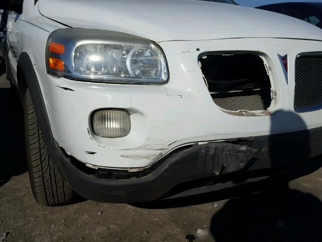 1GMDU33L16D233850 - 2006 PONTIAC MONTANA SV WHITE photo 9