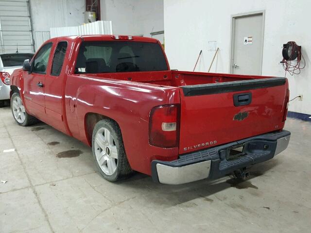 2GCEC19J971682227 - 2007 CHEVROLET SILVERADO RED photo 3