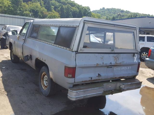 2GCEC14H0F1217922 - 1985 CHEVROLET C10 GRAY photo 3