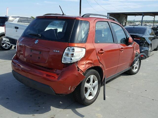 JS2YA413985103678 - 2008 SUZUKI SX4 ORANGE photo 4