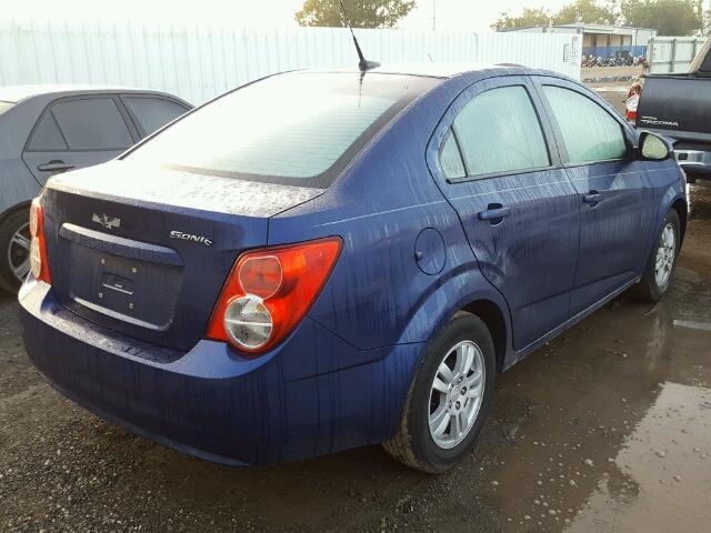 1G1JB5SH1C4215925 - 2012 CHEVROLET SONIC LS 蓝色 照片 4