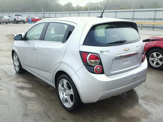 1G1JE6SB4E4211315 - 2014 CHEVROLET SONIC LTZ SILVER photo 3