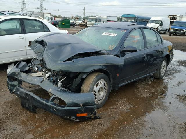 1G8ZH52862Z124489 - 2002 SATURN SL1 GREEN photo 2