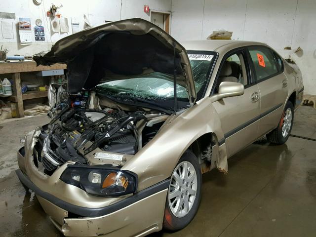 2G1WF52E659178399 - 2005 CHEVROLET IMPALA TAN photo 2